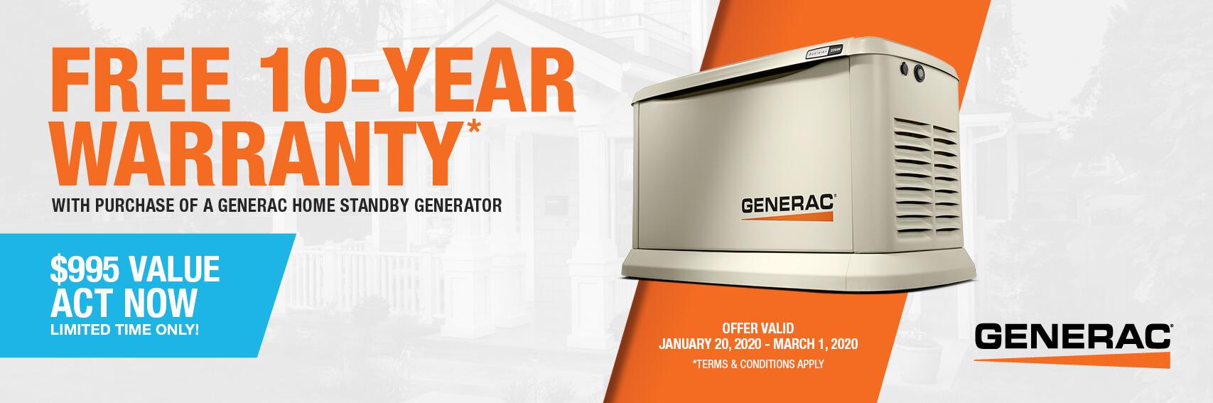 Homestandby Generator Deal | Warranty Offer | Generac Dealer | Divernon, IL
